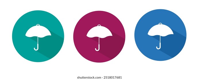Icon for umbrella vector illustration in flat.