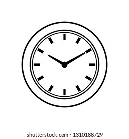 Icon of uncolored analog clock 
