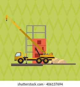 icon of under construction , editable graphic