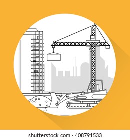 icon of under construction , editable graphic