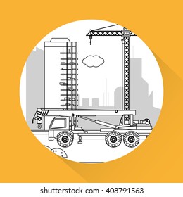 icon of under construction , editable graphic