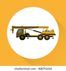 icon of under construction , editable graphic, industrial transport machine concept