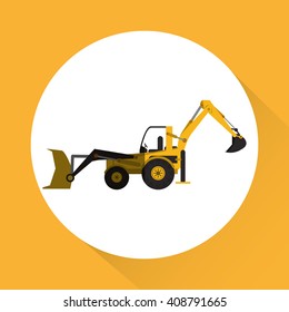 icon of under construction , editable graphic, industrial transport machine concept
