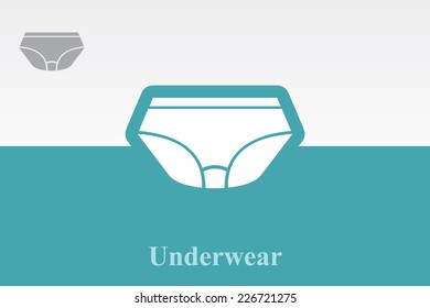 Icon of underwear . Eps.-10.