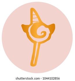 Icon Unicorn Lollipop Candy Sweet 