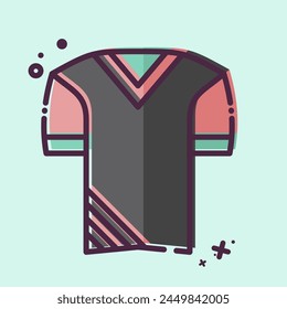 Icon Uniform. related to Football symbol. MBE style. simple design illustration