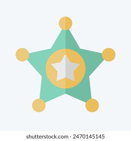 Icon United State. related to America symbol. flat style. simple design illustration