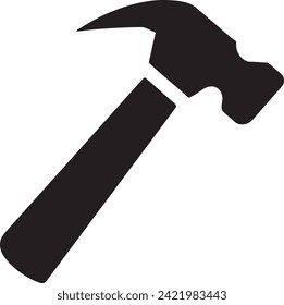  The icon is a universal symbol of building, repair, and manual labor, making it suitable for use in hardware store promotions, construction manuals, and DIY project guides.