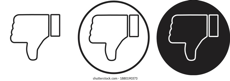 icon unlike set Collection of high quality 
black outline logo for web site design 
and mobile dark mode apps 
Vector illustration on a white background