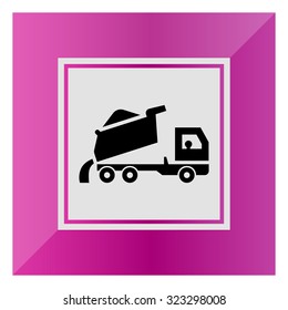 Icon of unloading dump truck