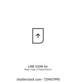 Icon upload file graphic design single icon vector