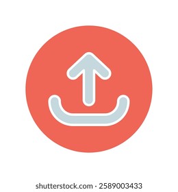 Icon a upload, isolated against a clean background.
