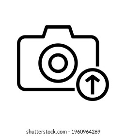 Icon Upload Photos With Style Outline