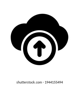 Icon Upload With Style Glyph 