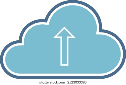An icon for uploading to the cloud