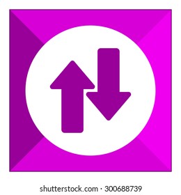 Icon of upwards and downwards arrows 