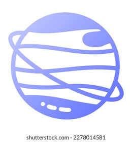 Icon Uranus can be used for web app, infographic etc