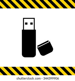 Icon of USB flash drive with open cover
