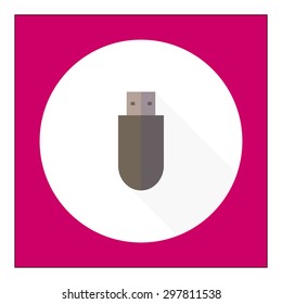 Icon of USB flash drive without cover