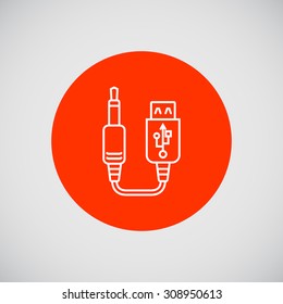 Icon of USB to jack cable