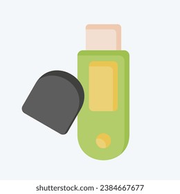 Icono Usb. relacionado con el símbolo Computer. estilo plano. diseño simple editable. ilustración simple