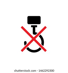 Icon of Use No Hook. Goods Handling Rule - Illustration As A Simple Vector & Trendy Symbol for Design and Websites, Presentation or Mobile Application.