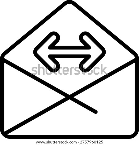 Icon used to expand the email view or message pane in mail interfaces.