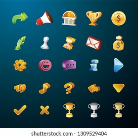 Icon used for web or game, gui kit.