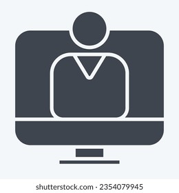 Icon user Acceptance Test. related to Business Analysis symbol. glyph style. simple design editable. simple illustration