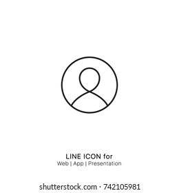 Icon user avatar graphic design single icon vector