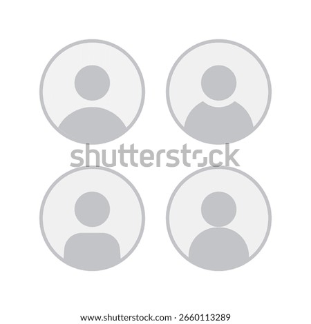 Icon user circles multiple styles