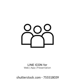 Icon user group graphic design single icon vector illustration