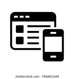 Icon User Interface Design With Style Glyph