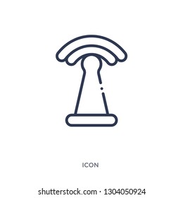 icon from user interface outline collection. Thin line icon isolated on white background.