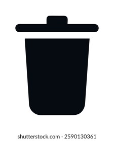 Icon user interface trash bin design illustration