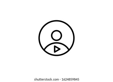 Icon User Vector Illustrator Simple Design 