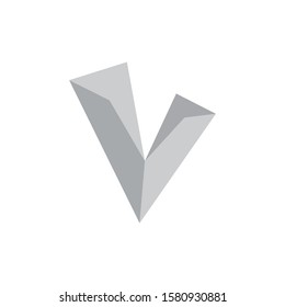 Icon V logo design template elements