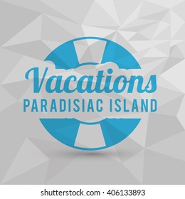 Icon of vacations design, vector illustration