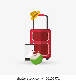 Icon of vacations design, vector illustration