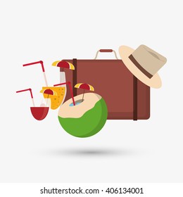 Icon of vacations design, vector illustration