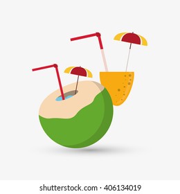 Icon of vacations design, vector illustration