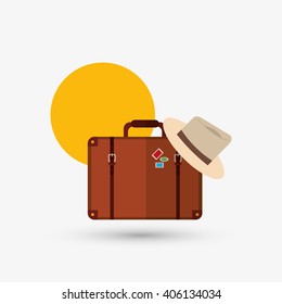 Icon of vacations design, vector illustration