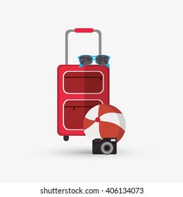 Icon of vacations design, vector illustration