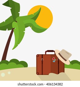 Icon of vacations design, vector illustration