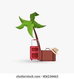 Icon of vacations design, vector illustration