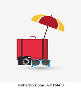 Icon of vacations design, vector illustration