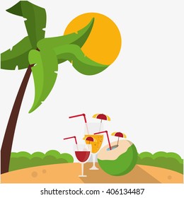Icon of vacations design, vector illustration
