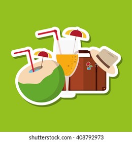 Icon of vacations design, vector illustration