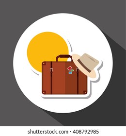 Icon of vacations design, vector illustration