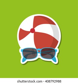 Icon of vacations design, vector illustration